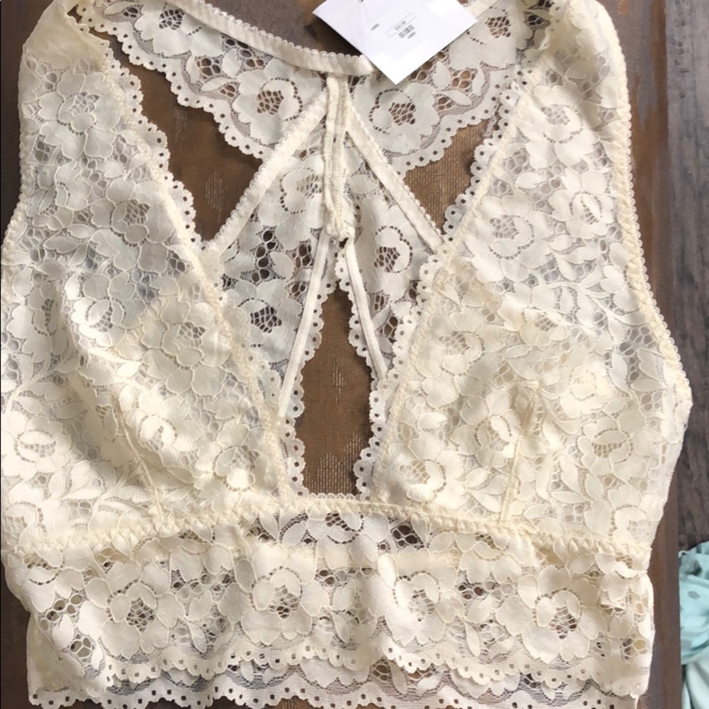 NWT sexy beige/ecru bralette.
